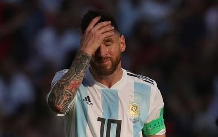 عکس/ مسی پس از شکست در جام جهانی