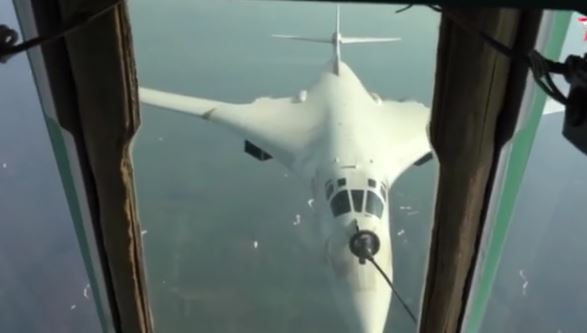 ویدئویی از سوختگیری جنگنده روسی