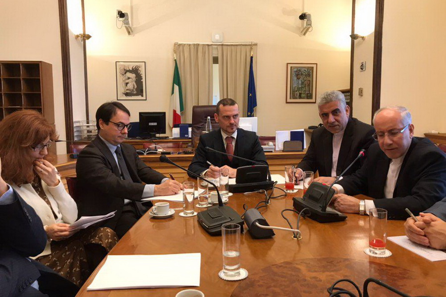 دیدارهیات پارلمانی ایران با رئیس کمیسیون فرهنگ مجلس ایتالیا