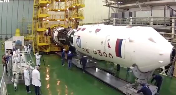 ویدئویی از مراحل آماده سازی فضاپیمای سایوز