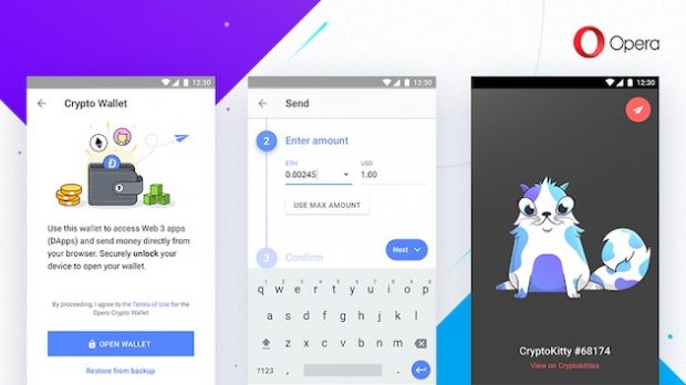 نسخه اندرویدی مرورگر اپرا صاحب یک کیف پول ارز دیجیتال شد