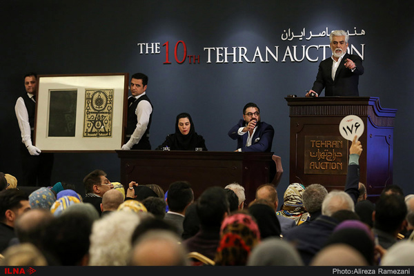 دهمین حراج تهران و فروش ۳۴ میلیاردی/ ۳۵ درصد آثار به قیمت بیشینه نرسیدند