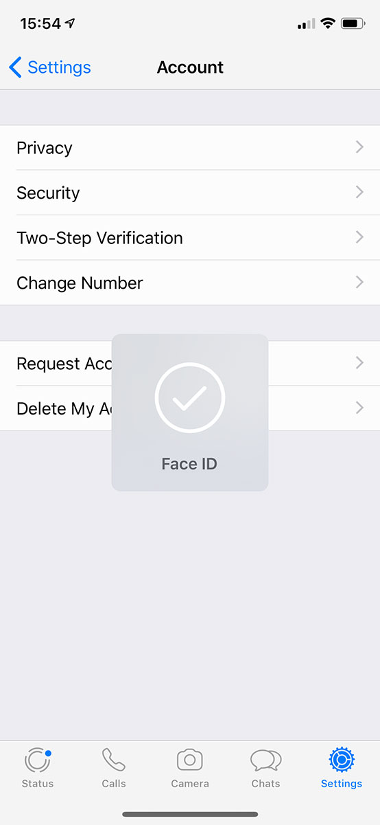 تنظیم قفل حسگر اثرانگشت و Face ID واتس اپ روی آیفون ها ممکن شد
