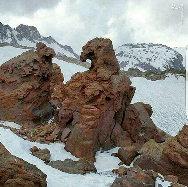 صخره‌ای عجیب در اردبیل+ عکس