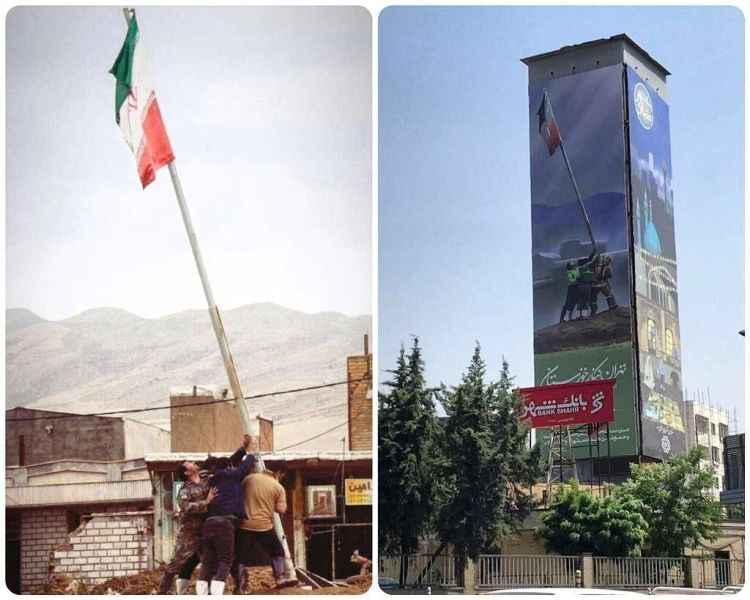 توضیح شهرداری تهران درباره دیوارنگاره «تحریف عکس سیل در لرستان»: از صاحب اثر اجازه گرفته بودیم