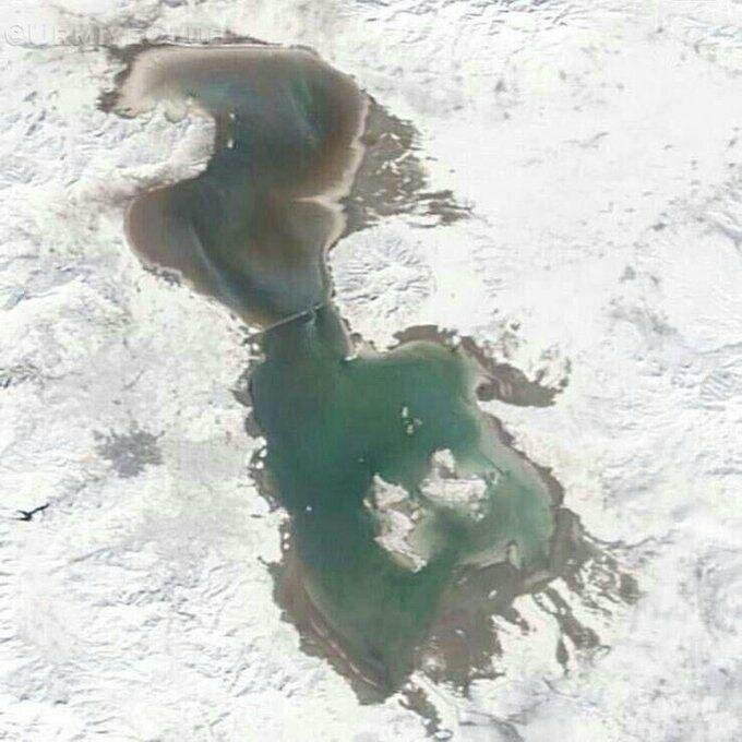آب دریاچه ارومیه نیم متر بالا آمد