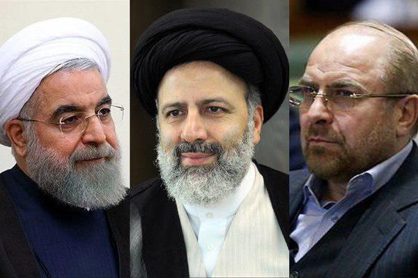 روحانی ، قالیباف و رئیسی در پاستور