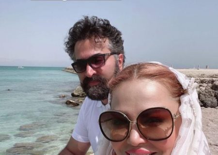 عکس بهاره رهنما و همسرش در جزیره کیش