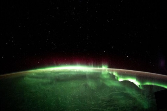 تصویر شفق قطبی از فضا