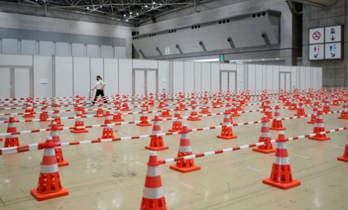 مرکز تست کرونا در بازی های المپیک ۲۰۲۰ ژاپن/ عکس