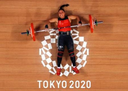 ناکامی از بلند کردن وزنه در المپیک ۲۰۲۰ توکیو/ عکس
