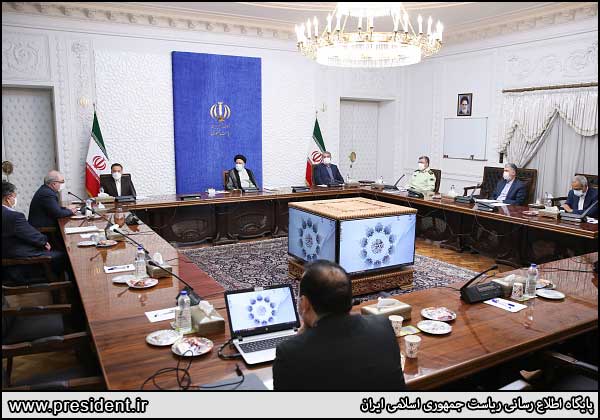 اولین جلسه رسمی رئیس جمهور رئیسی/ عکس