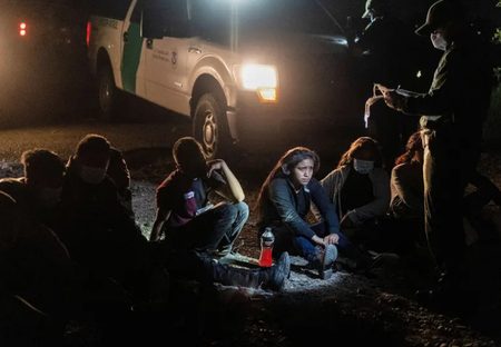 پناهجویان در مرز ایالات متحده آمریکا /عکس
