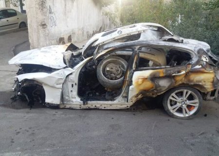 مرگ دردناک سرنشینان BMW در بزرگراه مدرس/ عکس