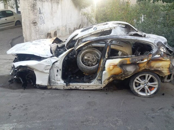 مرگ دردناک سرنشینان BMW در بزرگراه مدرس/ عکس