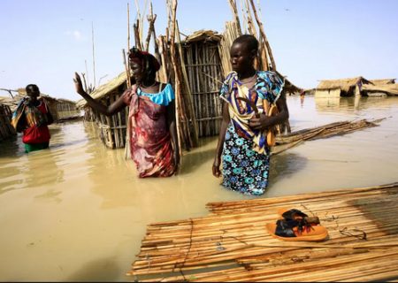 سیلاب در اردوگاه آوارگان جنگی در سودان/ عکس