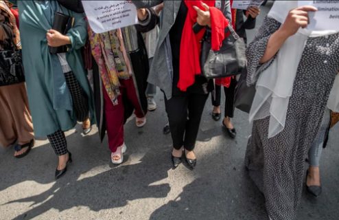 تظاهرات زنان افغان/عکس