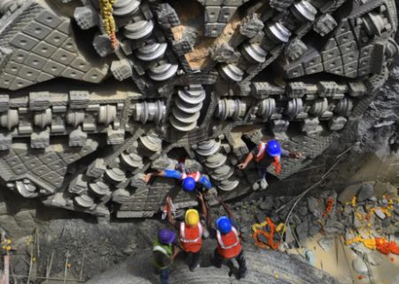 پایان عملیات حفاری زیرزمینی پروژه تونل مترو در بنگلور هند/ عکس