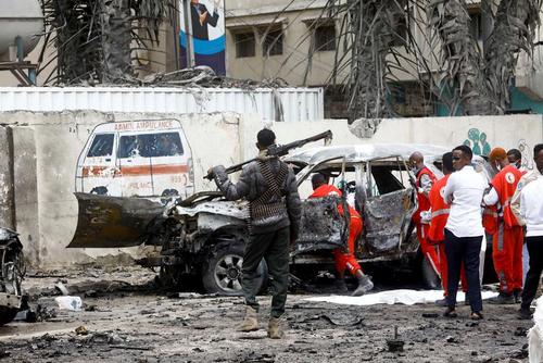 حمله انتحاری به نزدیکی کاخ ریاست جمهوری سومالی/عکس