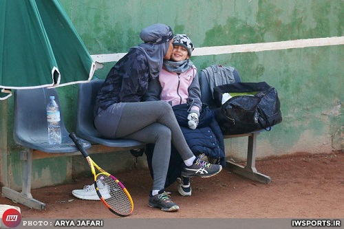 تصاویر خاص مادر و دختری در لیگ تنیس