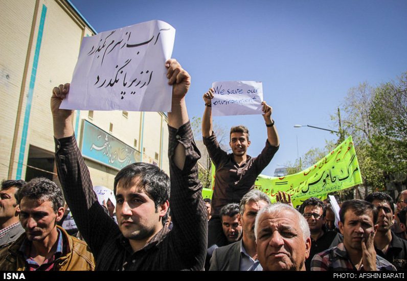 ورود روحانیون شهرکرد به اعتراضات آبی