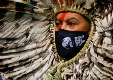 نماینده بومیان جنگل های آمازون برزیل در نشست تغییرات اقلیمی سازمان ملل /عکس
