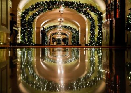 تزیینات کریسمسی کاخ سفید/ عکس