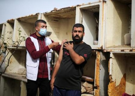 واکسیناسیون کرونا در فلسطین/ عکس