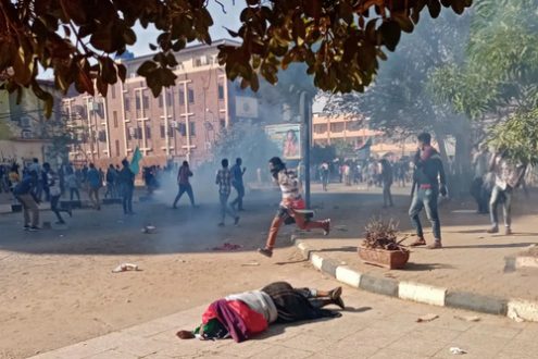 سرکوب تظاهرات در سودان/ عکس