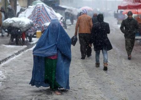 بارش برف در کابل/عکس