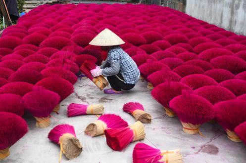 کارگاه عودهای معطر در ویتنام/ عکس
