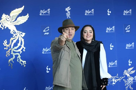 نرگس محمدی و علی اوجی در جشنواره فیلم فجر/عکس
