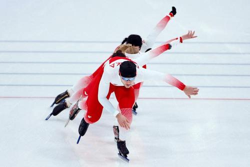 اسکیت سرعت مردان در المپیک زمستانی پکن/ عکس