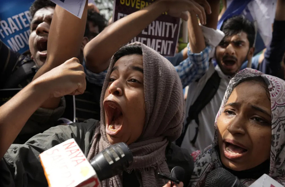 اعتراض زنان مسلمان هندی در دهلی نو