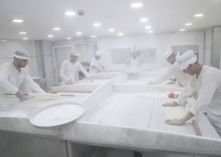 کارگاه پخت باقلوای عید قربان در استانبول