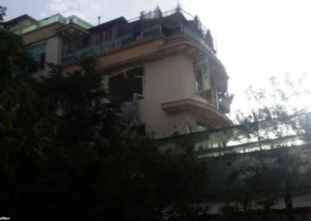 خانه‌ای در کابل که الظواهری در آن هدف قرار گرفت