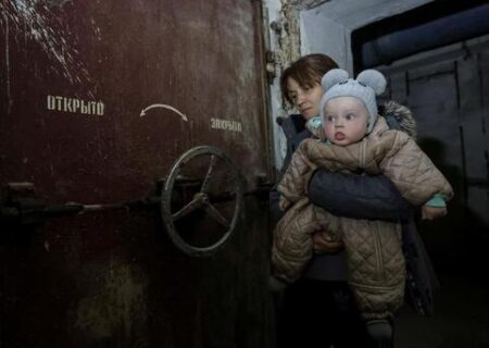پناهگاه زیر زمینی در شهر خارکیف اوکراین