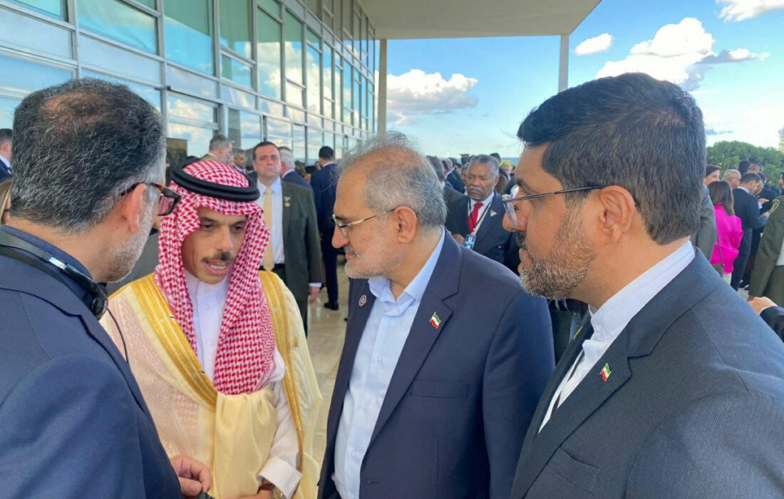 دیدار حسینی معاون رئیسی و وزیر خارجه عربستان /عکس