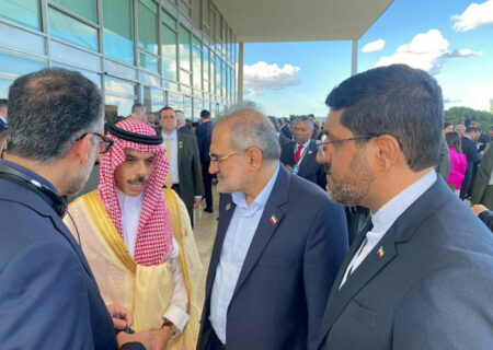 دیدار حسینی معاون رئیسی و وزیر خارجه عربستان /عکس