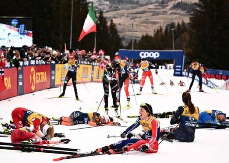 اسکی استقامت ۱۰ کیلومتری زنان در ایتالیا