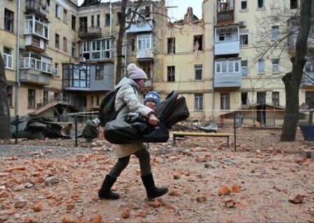 شهر جنگ زده خارکیف اوکراین/ خبرگزاری فرانسه