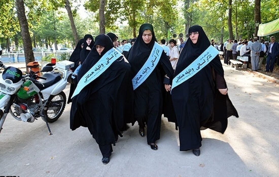 مانور تذکر لسانی حجاب در شهر تهران /عکس