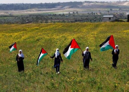 برگزاری مراسم روز سرزمین در نوار غزه/ رویترز