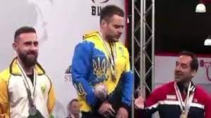ورزشکار اوکراینی از دست دادن با ورزشکار ایرانی خودداری کرد!