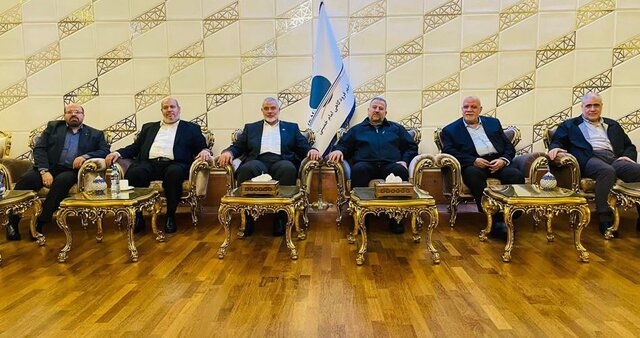 هیات حماس به ریاست هنیه وارد تهران شد