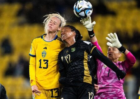 بازی تیم ملی فوتبال زنان سوئد و آفریقای جنوبی در چارچوب جام جهانی فوتبال زنان/عکس