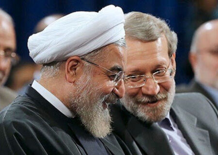ظریف، روحانی و لاریجانی در یک قاب+تصویر