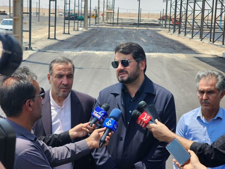 بازدید وزیر راه و شهرسازی از پایانه مرزی شهید سلیمانی(مرز مهران)