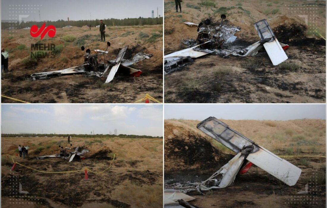 جزئیات حادثه سقوط هواپیمای آموزشی در کرج