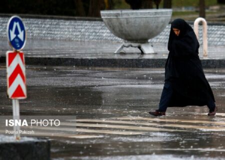 بارش باران در اغلب استان‌ها طی امروز